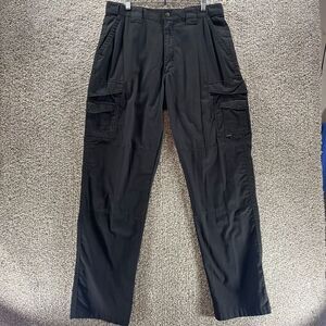 Tru Spec Pants Mens 36x35 Black Rip‎ Stop Firefighter Cargo Utility Adult Casual